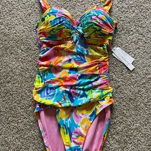 BLEU ROD BEATTIE One piece bathing suit brand new unworn size 6